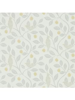 Sanderson Home Damson Tree Wallpaper, Dijon/Mole Dhpo216363