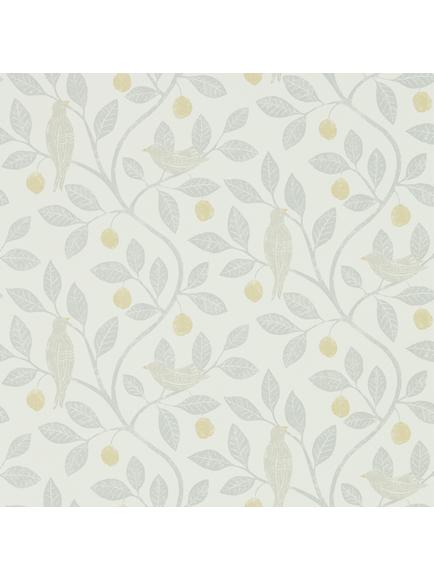 Sanderson Home Damson Tree Wallpaper, Dijon/Mole Dhpo216363
