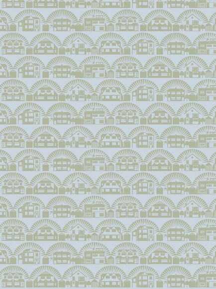 Mini Moderns Metroland Wallpaper, British Lichen