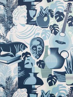 Mini Moderns Art Room Wallpaper, Chalkhill Blue Azdpt032cb
