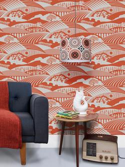 Mini Moderns Moordale Wallpaper - view 2, Harvest Orange Azdpt033ho