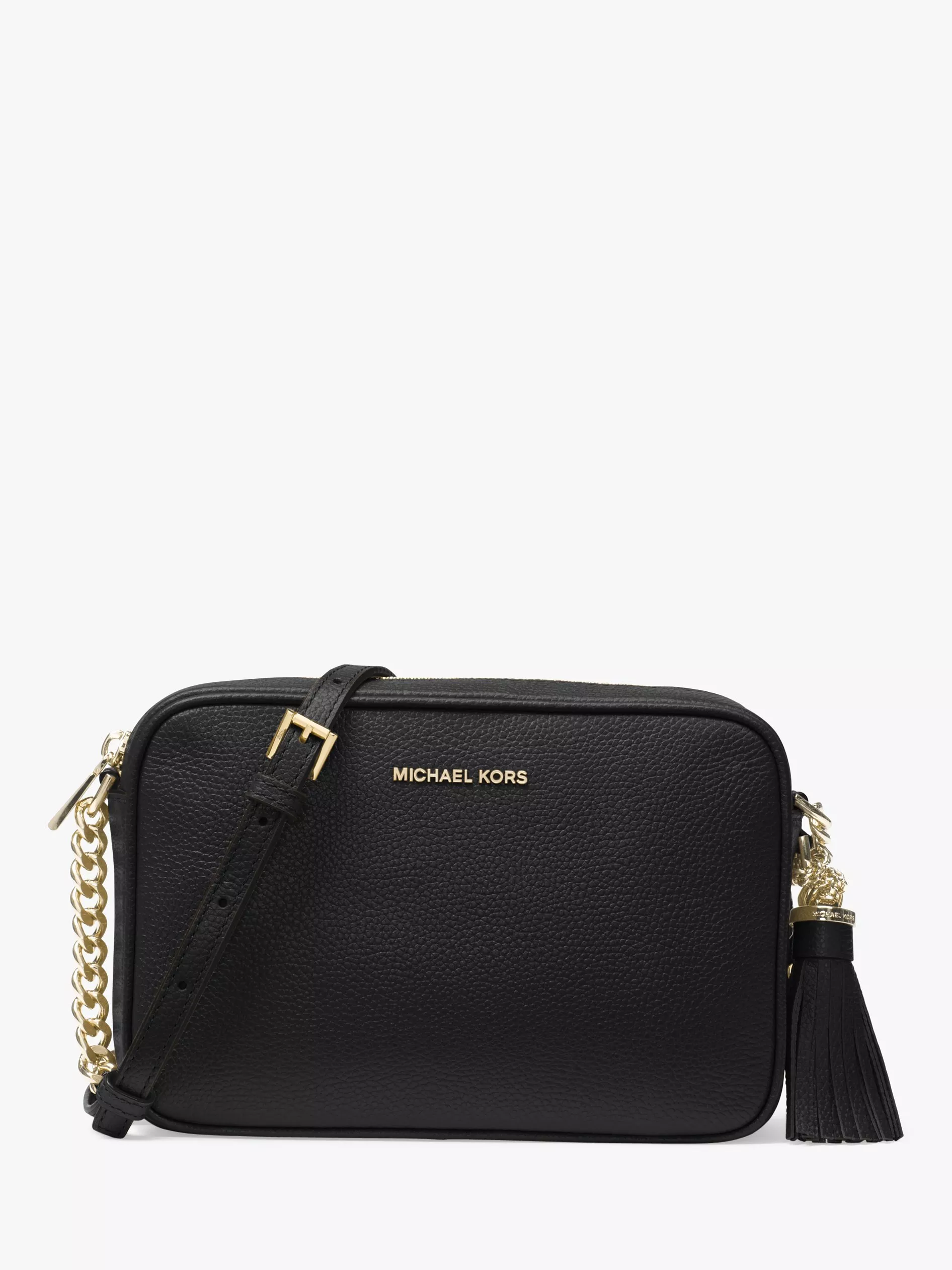 Michael kors black bag with red interior sale