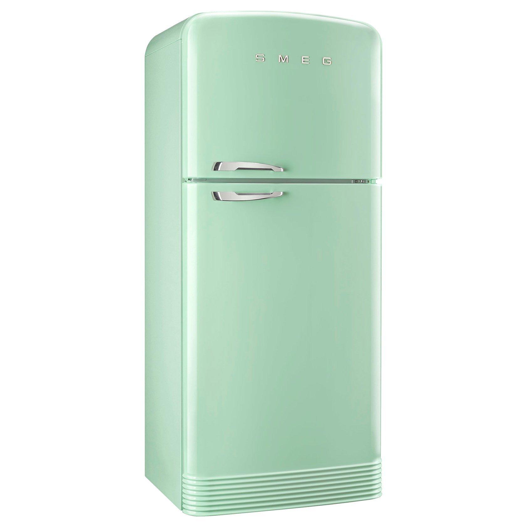 Smeg FAB50RPG Fridge Freezer, A++ Energy Rating, Right-Hand Hinge, 80cm Wide, Pastel Green