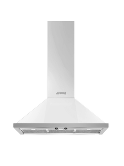 Smeg Portofino KPF9 90cm Chimney Cooker Hood, White