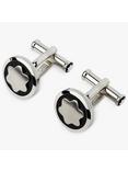 Montblanc Snowcap Star Cufflinks, Silver/Black