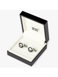 Montblanc Snowcap Star Cufflinks, Silver/Black