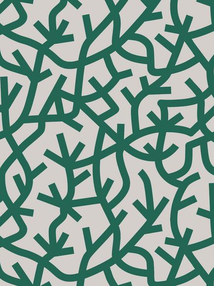 Mini Moderns A Forest Wallpaper, Douglas Fir Azdpt037df