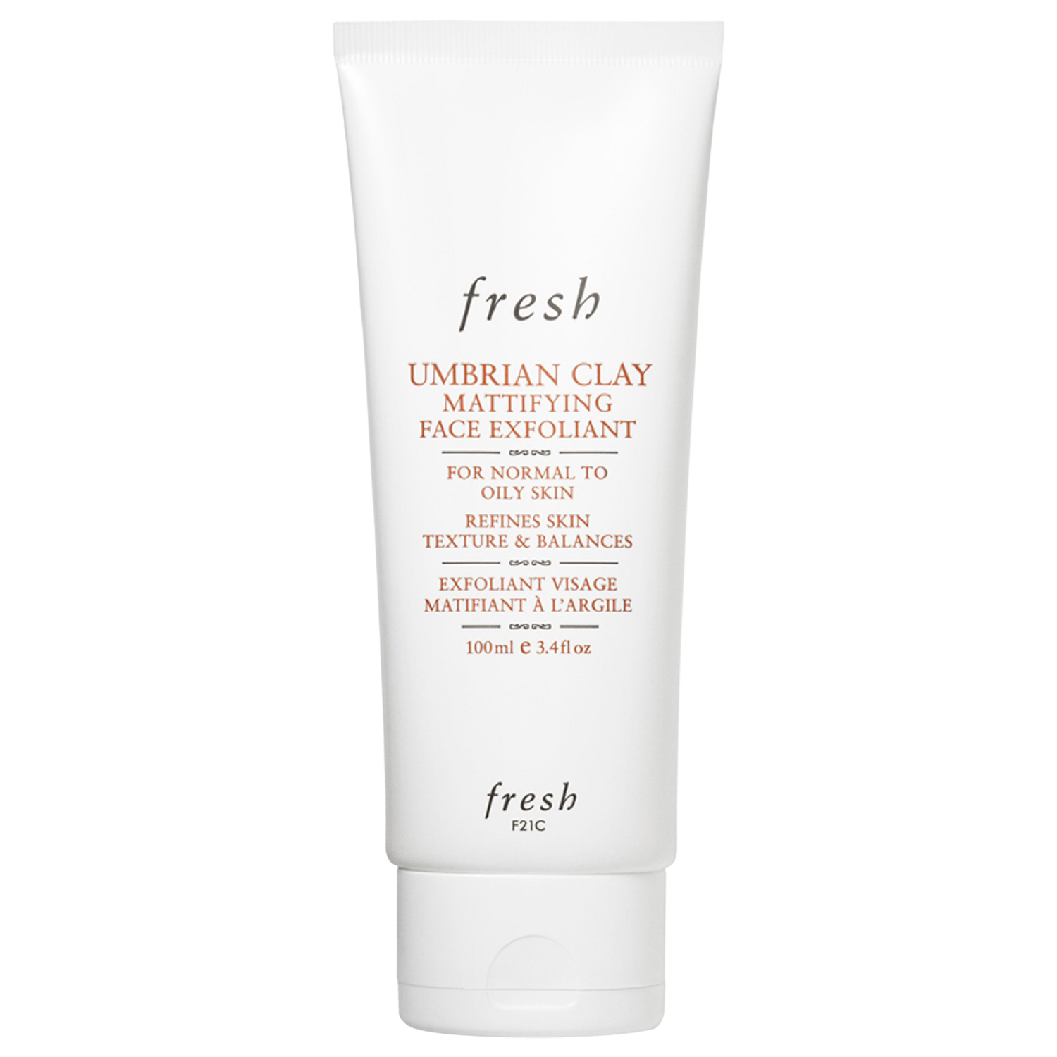 Fresh Umbrian Clay Mattifying Face Exfoliant, 100ml