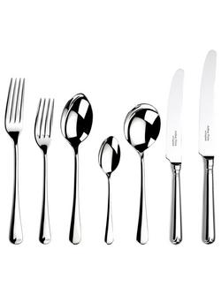 Arthur Price Old English Stainless Steel Cutlery Set, 56 Piece/8 Place Settings, Stainless Steel