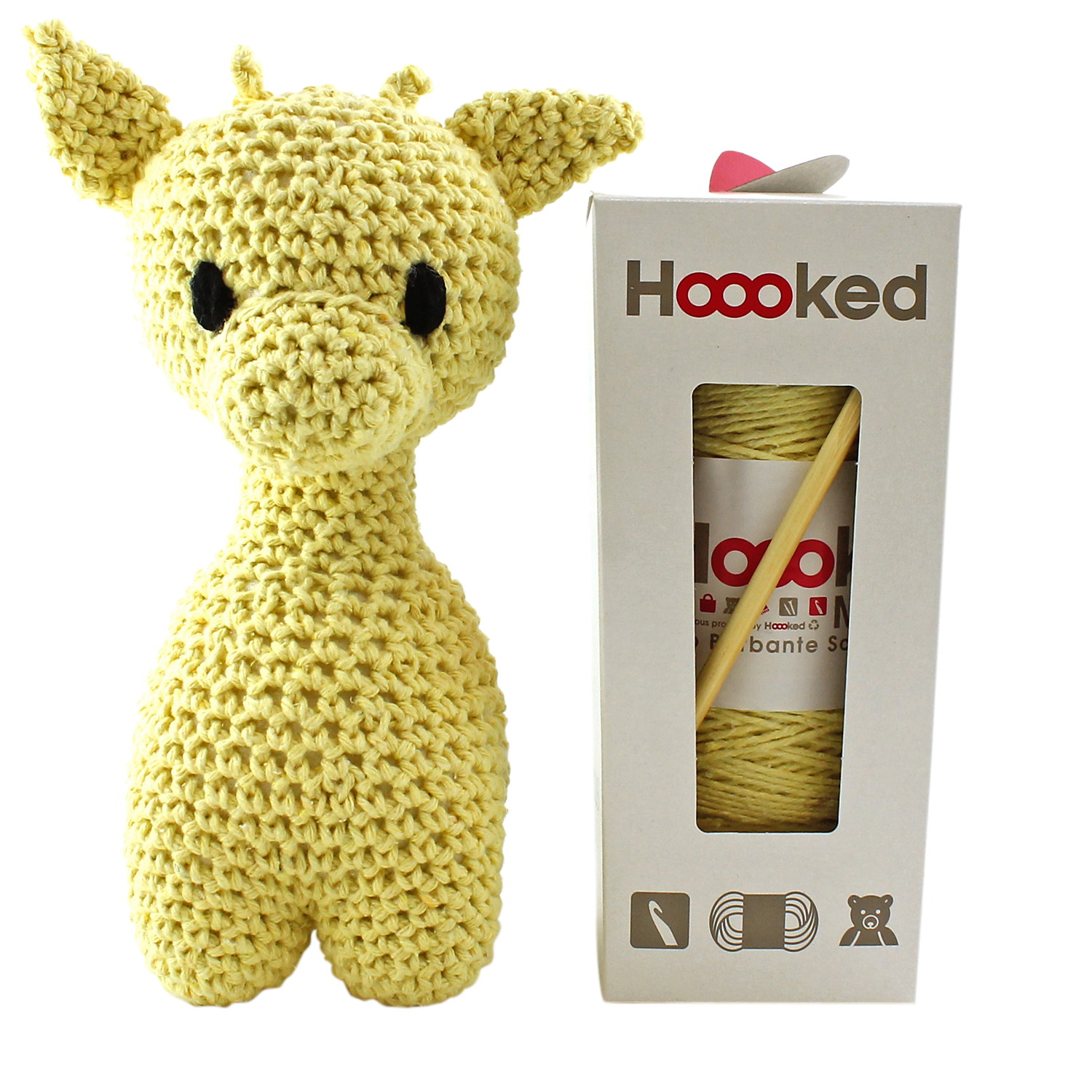 Hoooked Giraffe Crochet Kit, Popcorn