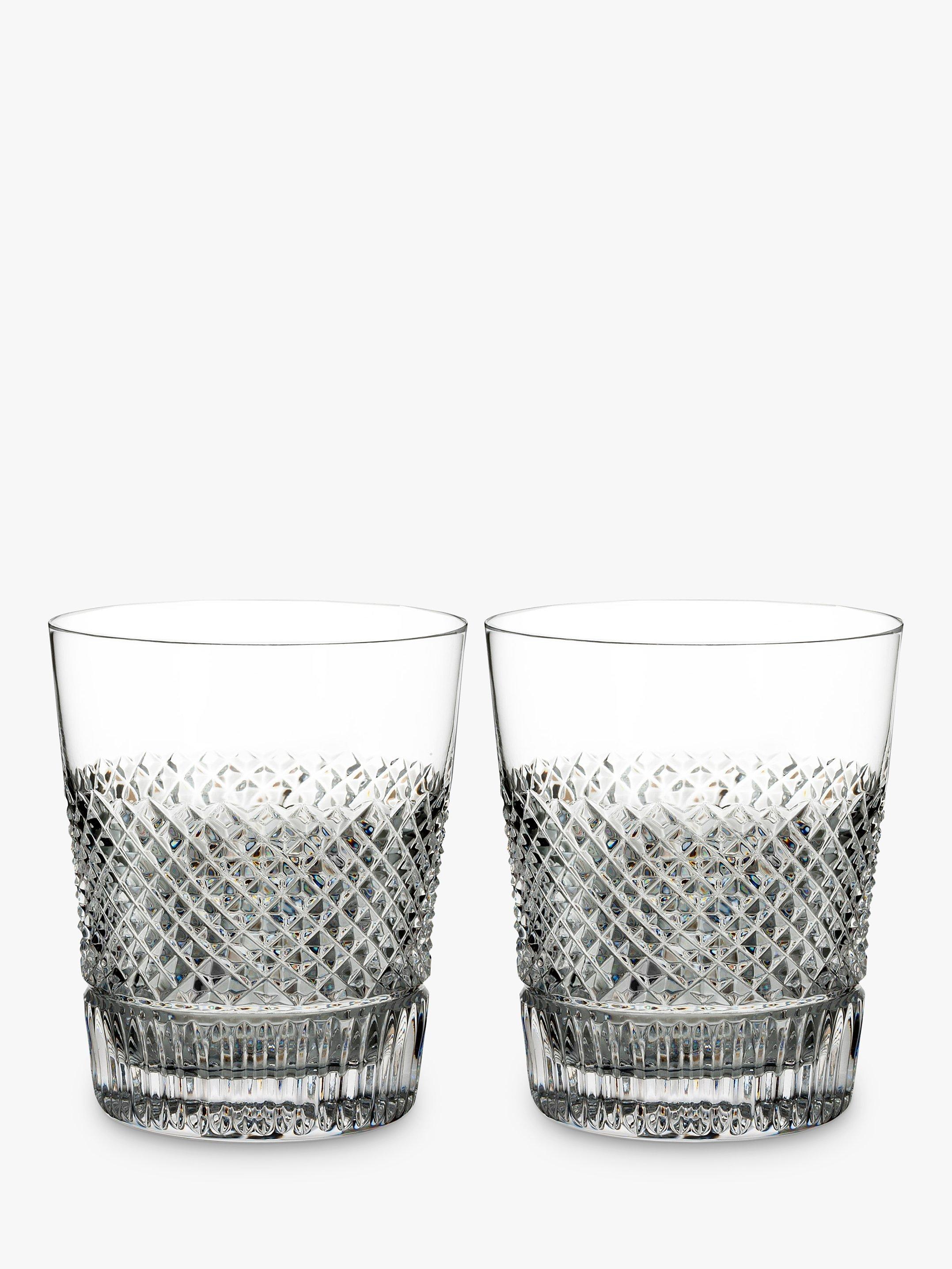 Waterford Diamond Line Crystal Whisky Glass, 290ml, Set of 2