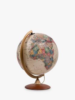 Nova Rico Colombo Illuminated Globe, Brown, 30cm - view 2, Brown