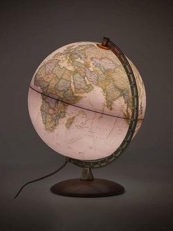 National Geographic Executive Brass Edge Globe, Brown, 30cm - view 2, Brown