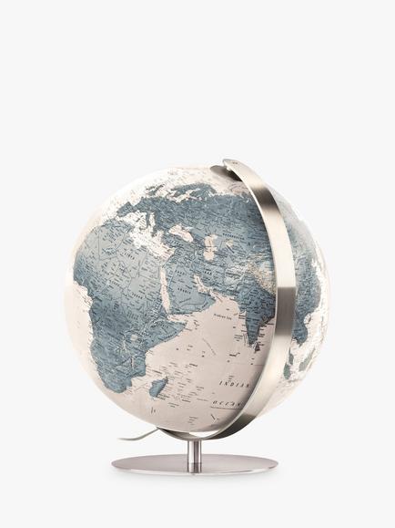 Räthgloben Handmade Illuminated ICE Globe, White