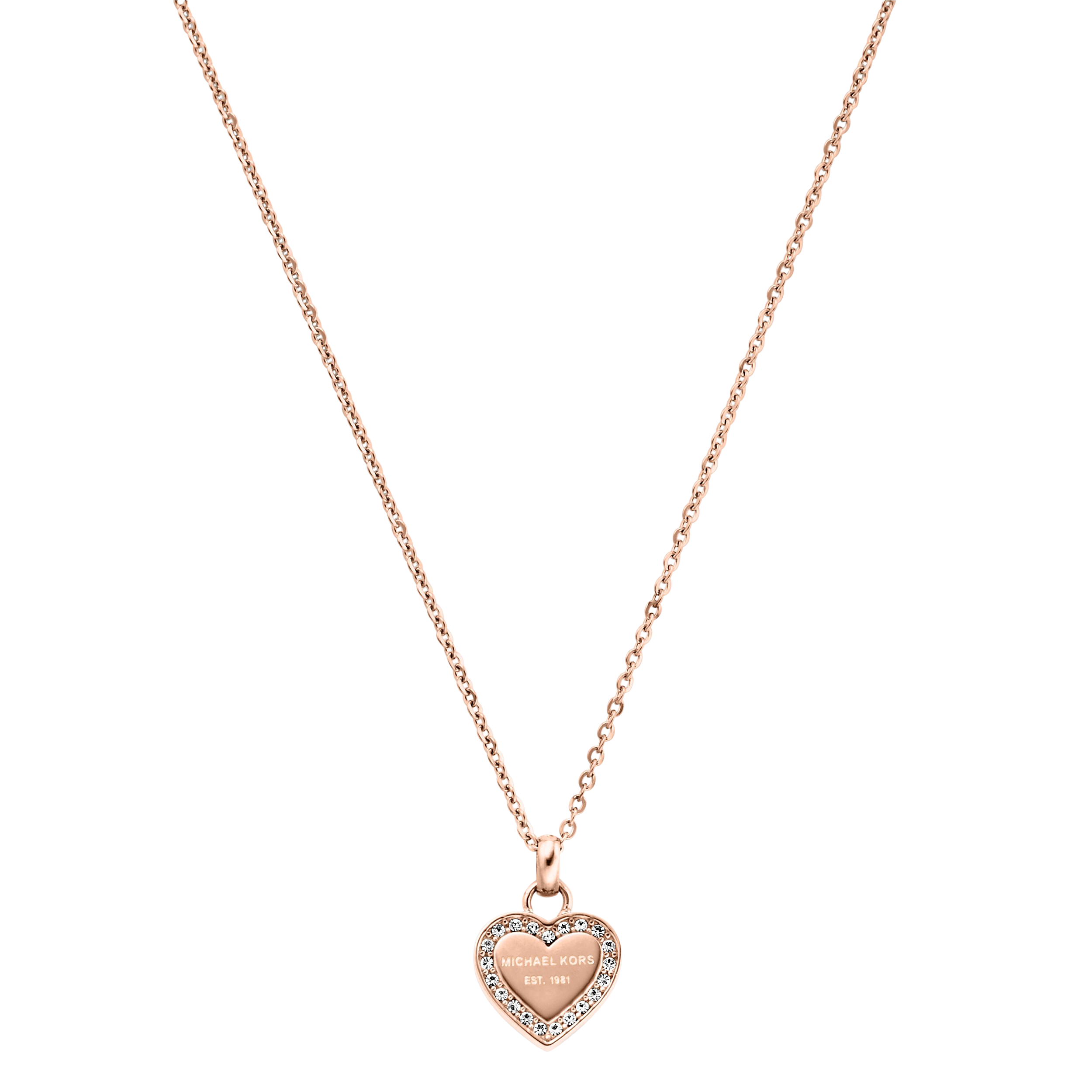 Michael kors heart pendant necklace on sale