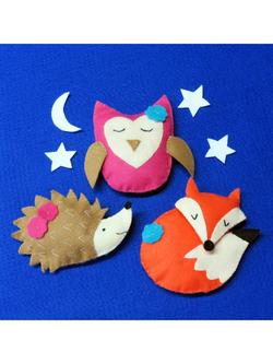 Buttonbag Sleep Friends Key Ring Craft Kit - view 2, 