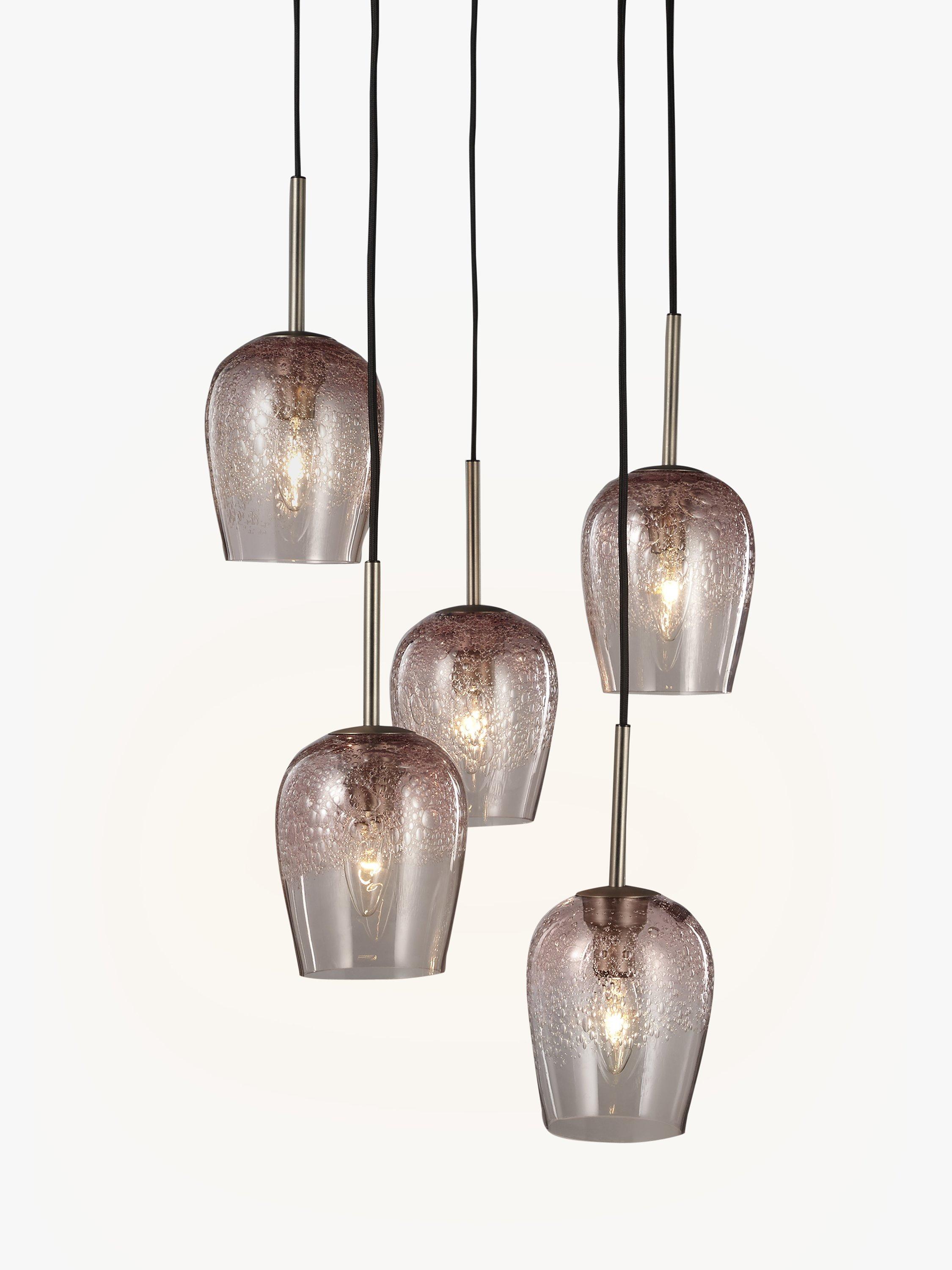 John Lewis Partners Olmedo 5 Pendant Bubble Glass Cluster Ceiling Light