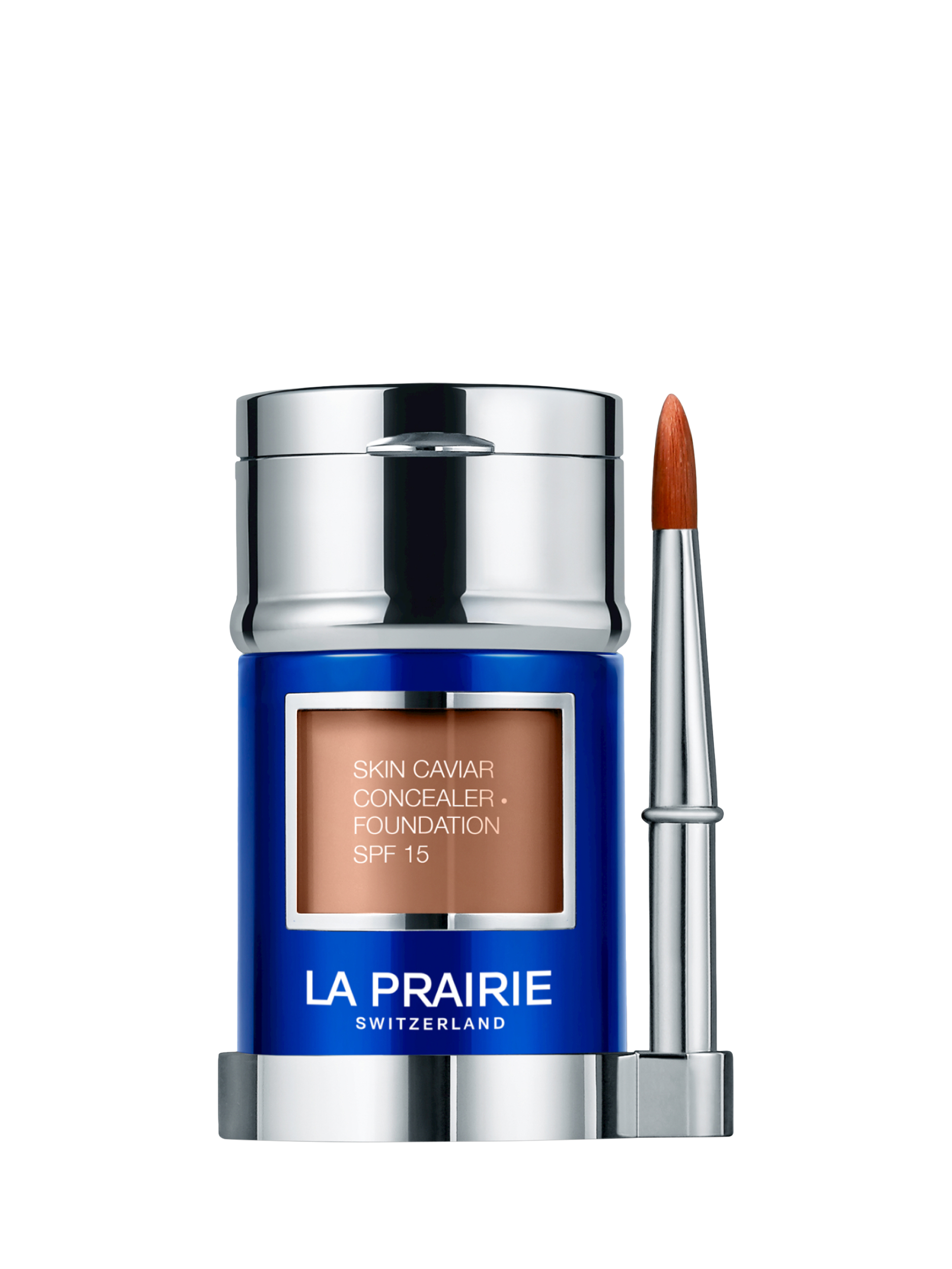 Product image 1 of 5, which shows La Prairie Skin Caviar Concealer Foundation SPF15, Sunset Beige