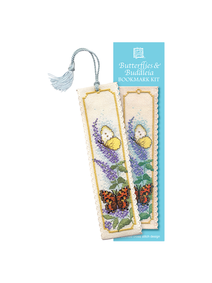 Textile Heritage Butterfly/Buddleia Bookmark Counted Cross Stitch Kit, Multi, Multi