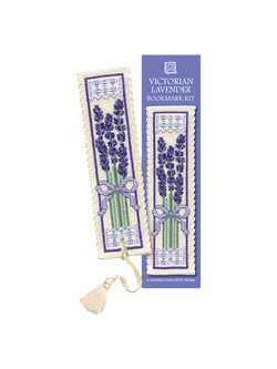 Textile Heritage Victorian Lavender Bookmark Counted Cross Stitch Kit, Multi, Multi