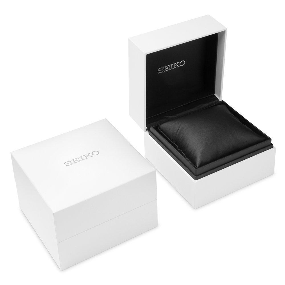 Product image 4 of 4, which shows Seiko Men's Presage Automatic Date Leather Strap Watch, Black/Silver SRPB46J1