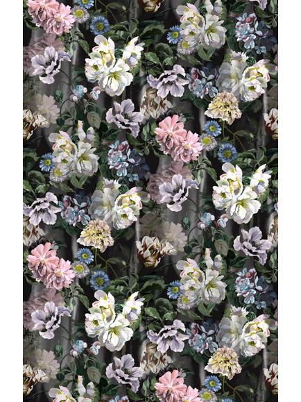 Designers Guild Delft Flower Grande Wallpaper, Graphite Pdg1038/01