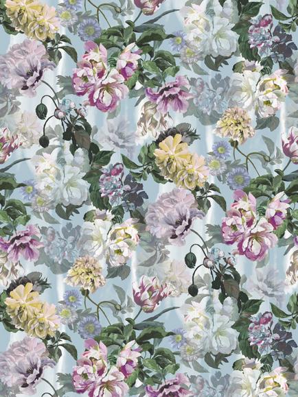 Designers Guild Delft Flower Grande Wallpaper, Sky Pdg1038/03
