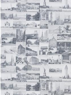 Ralph Lauren New York Postcard Wallpaper, Light Grey Prl5000/05