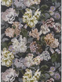 Designers Guild Delft Flower Wallpaper, Charcoal Pdg1033/01