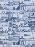 Ralph Lauren New York Postcard Wallpaper, Indigo Prl5000/06