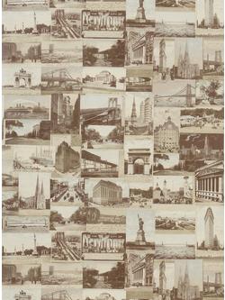 Ralph Lauren New York Postcard Wallpaper, Sepia Prl5000/02