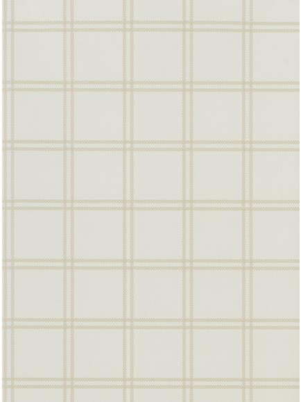 Ralph Lauren Shipley Windowpane Wallpaper, Cream Prl5001/06
