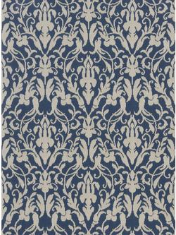 Ralph Lauren Speakeasy Damask Wallpaper, Indigo Prl5003/01