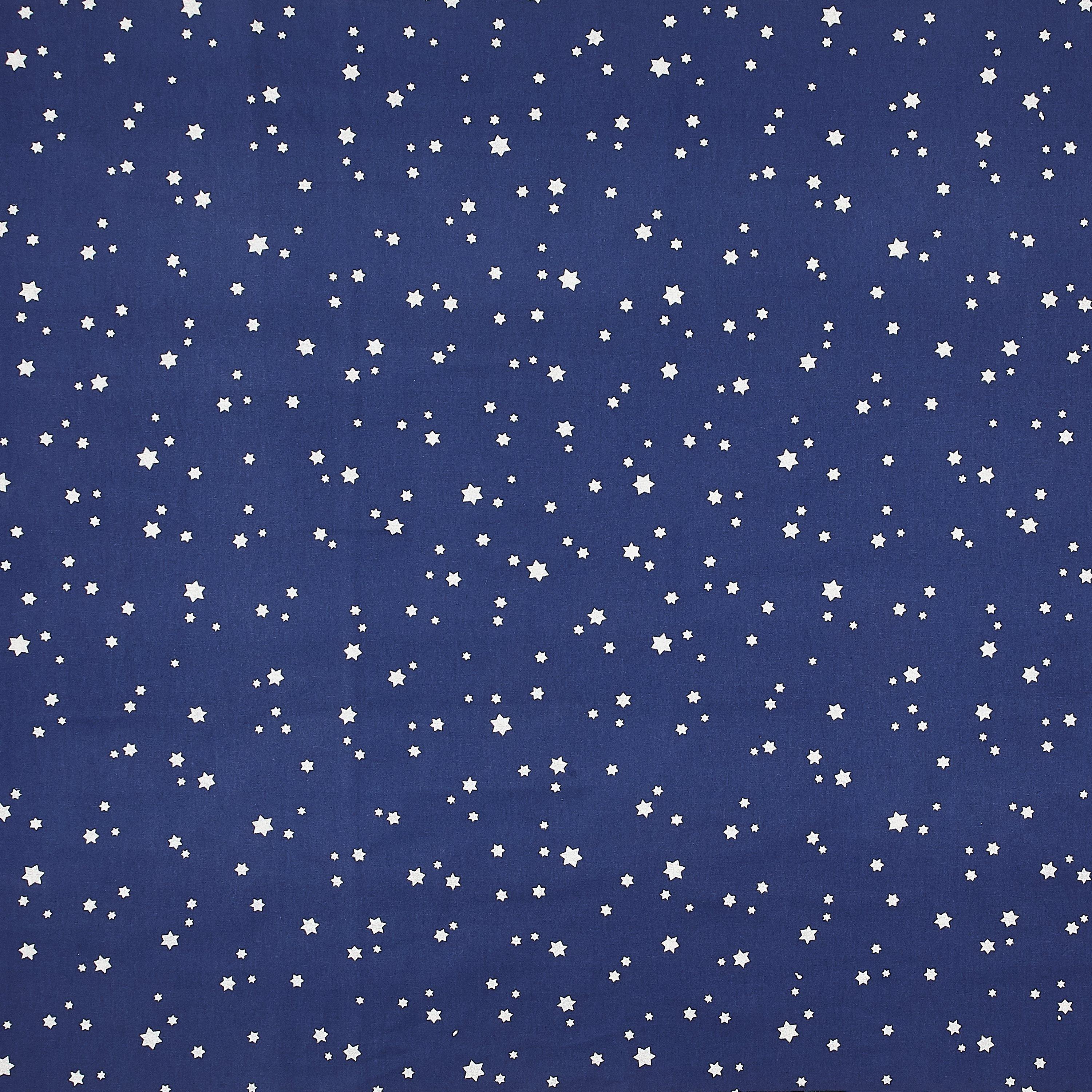 John Lewis Twinkle Twinkle Furnishing Fabric, Blue