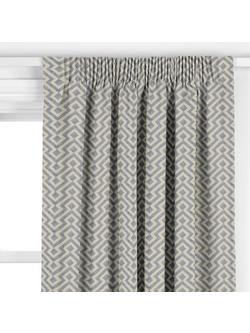 John Lewis Meeko Made to Measure Curtains or Roman Blind, Indian Blue - view 2, Indian Blue
