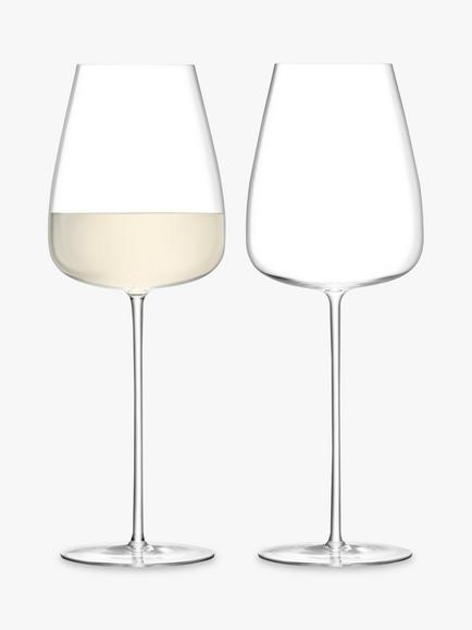 LSA International Wine Culture White Wine Goblets, 690ml, Set of 2, Clear