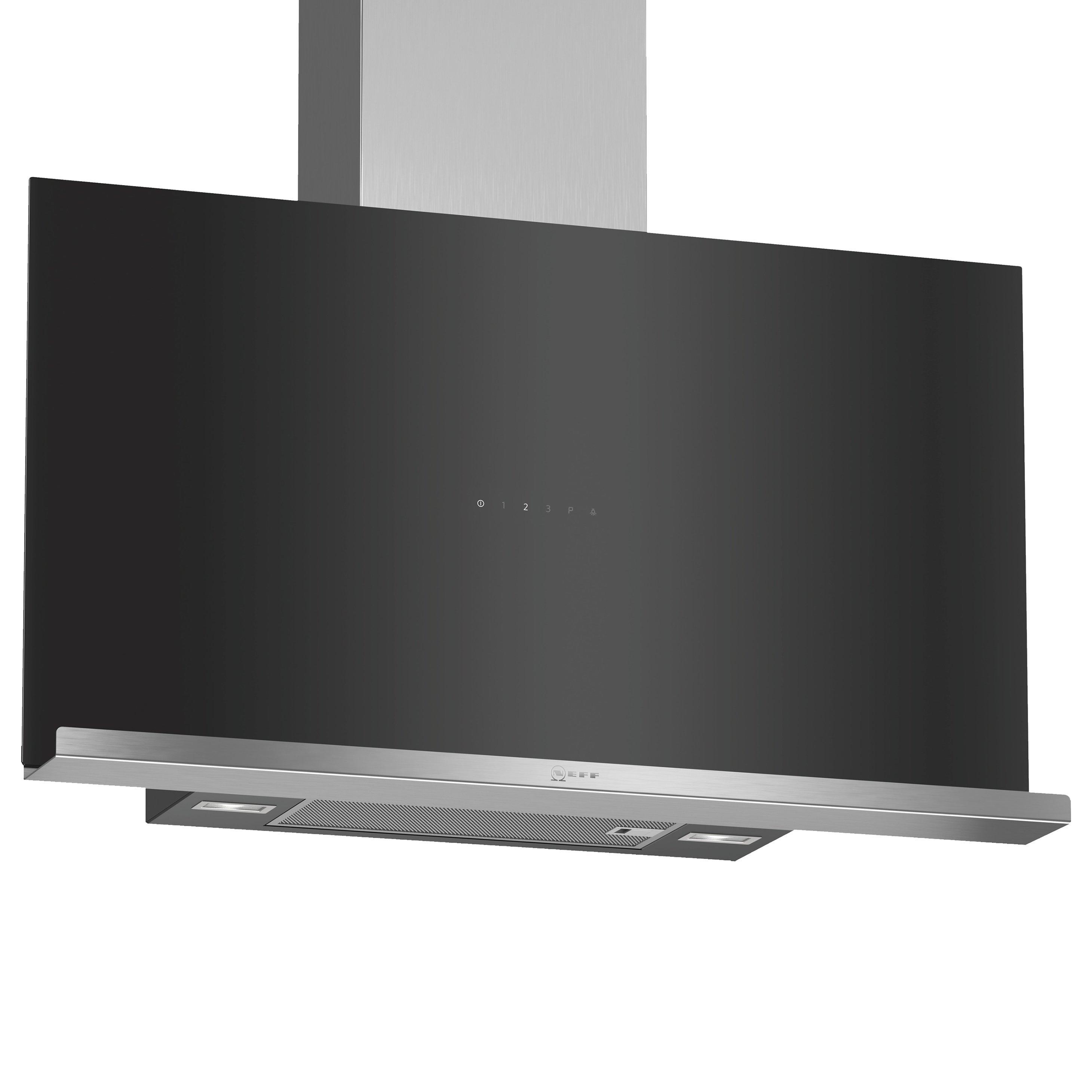 Neff D95FRM1S0B 90cm Chimney Cooker Hood, A Energy, Black
