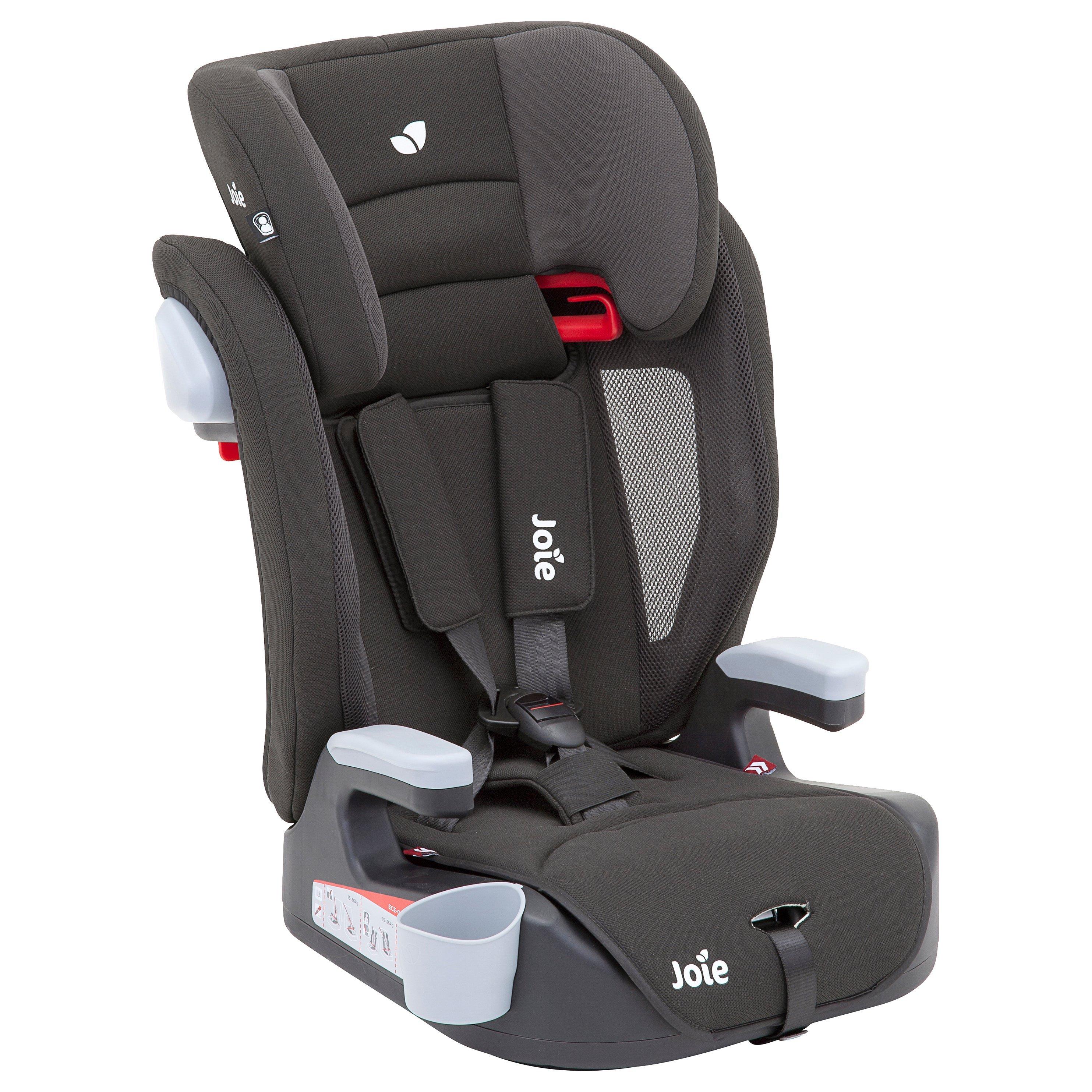 Joie Baby Elevate Group 1/2/3 Car Seat, Two Tone Black
