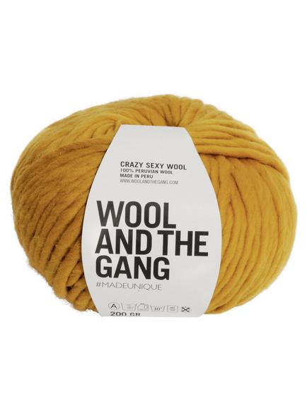 Wool And The Gang Crazy Sexy Wool Super Chunky Yarn, 200g, Mustard Sally