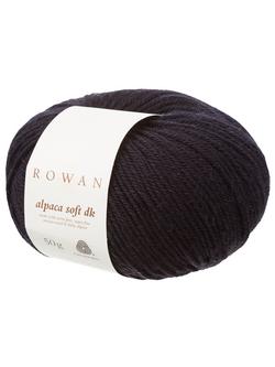 Rowan Alpaca Soft DK Yarn, 50g, Black