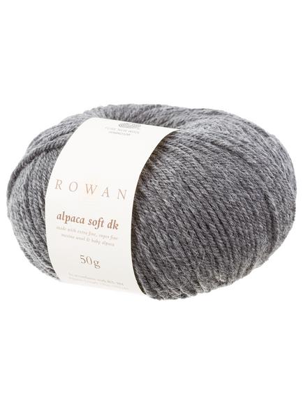 Rowan Alpaca Soft DK Yarn, 50g, Charcoal