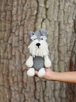 TOFT Romeo The Schnauzer Crochet Kit - view 2, Grey