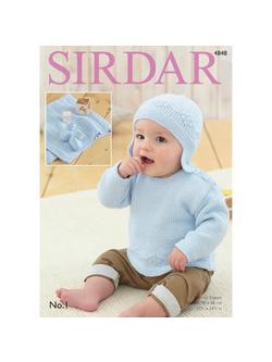 Sirdar No.1 DK Baby's Sweater and Accessories Patterns, 4848, 