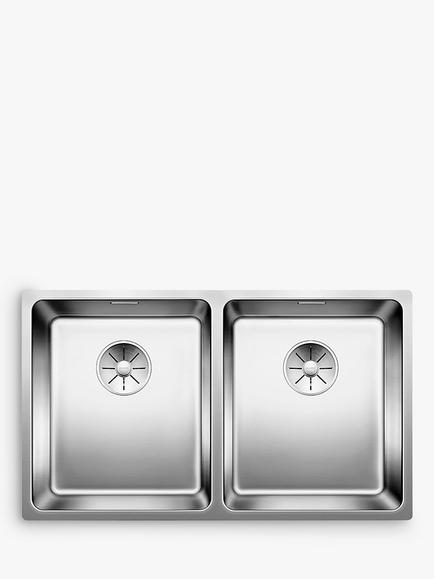 BLANCO Andano 2 Bowl Undermount Sink, Stainless Steel