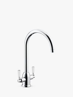 John Lewis Move 2 Lever Mixer Kitchen Tap, Chrome