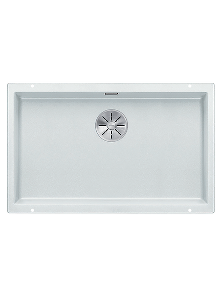 BLANCO Subline 700-U Single Bowl Undermounted Composite Granite Kitchen Sink, White