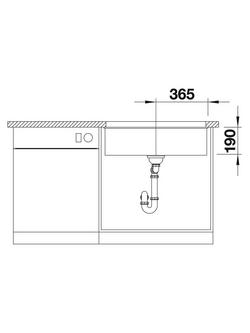 BLANCO Subline 700-U Single Bowl Undermounted Composite Granite Kitchen Sink - view 2, White