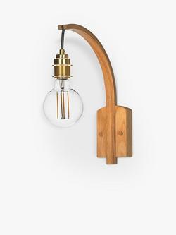 Tom Raffield Hanter Wall Light, Oak, Oak