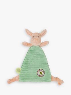 Winnie the Pooh Baby Piglet Comfort Blanket, H23cm - view 2, Pink/Green