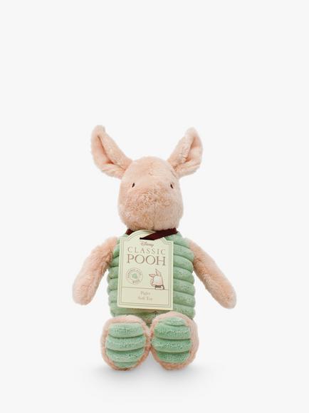 Winnie the Pooh Baby Piglet Soft Toy - view 2, Pink/Green